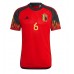 Billige Belgien Axel Witsel #6 Hjemmebane Fodboldtrøjer VM 2022 Kortærmet